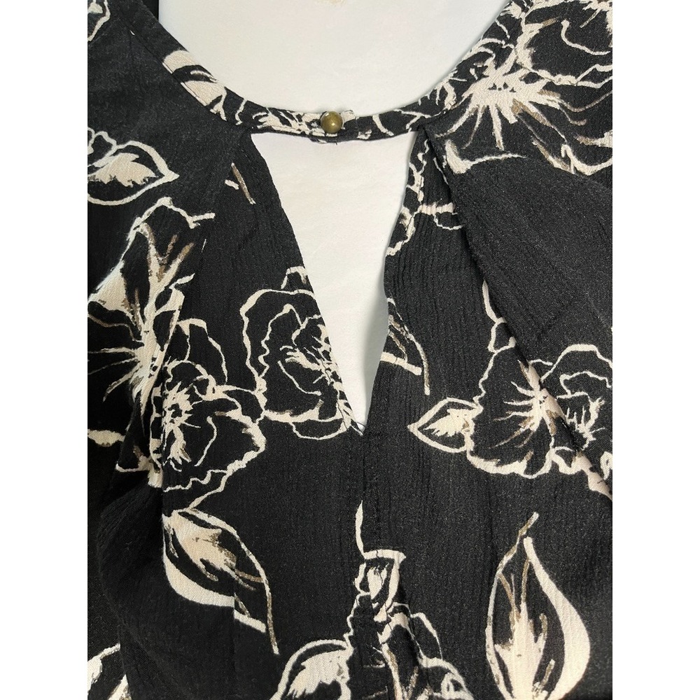 FREE PEOPLE Snap Out of It Floral Swing Tunic Mini Dress Sz S Boho Festival - Picture 4 of 9